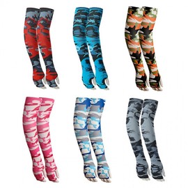 Open Finger Cooling Arm Sleeves for Riding, Hiking, and Fishing - Long Sun Protection Sleeves Size/Camouflage Gray 15ea