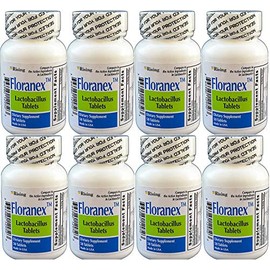 Floranex Probiotic for Colon Health Generic for Lactinex 50 Tablets per Bottle Pack of 8 Total 400 Tablets