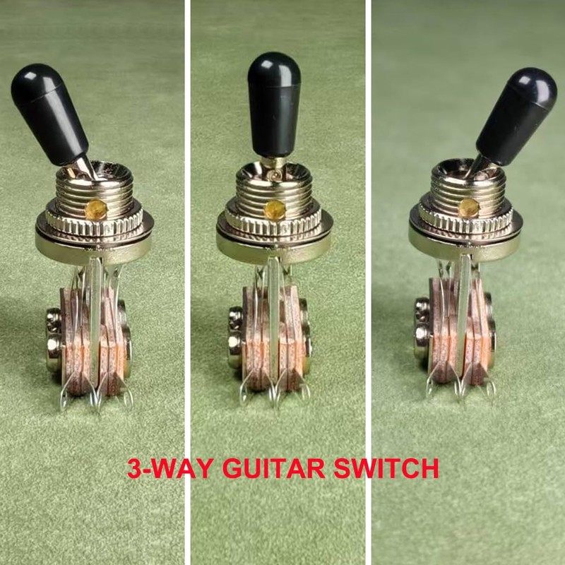 Gebildet 2pcs Electric Guitar 3 Way Toggle Switch Pickup Selector