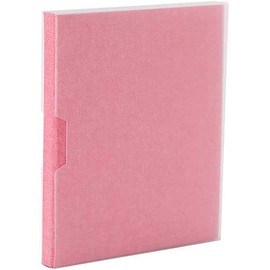 cotto A-COPLH-800-P Black Mount Photo Album Fused / Half L / 4 Sided Pocket Mount Pink
