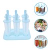 DEARMAMY 6pcs Homemade Popsicle Molds Plastic Ice Pop Maker Ice