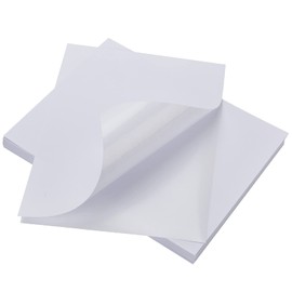 LabelMore 100 Sheets, Printable Sticker Paper, 8.5" x 11" Sticker Printer Paper Sheet for Laser & Inkjet Printers