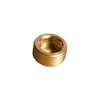 Quickun 1/2" npt Hex Plug Brass Pipe Fitting, Internal Hex