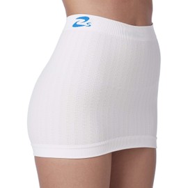 Model Rotating and Slimming Middle Band Microfiber, white, L/XL