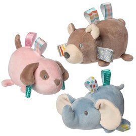 Taggies Stuffed Animal Soft Toy with Sensory Tags, 3 Piece Bundle, Baby Smootheez