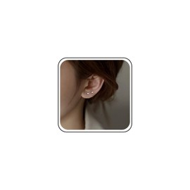 Inateannal Vintage Small Bar Stud Earrings Silver Rectangle Bar Earrings Tiny Line Bar Earrings Square Short Bar Earring Minimalism Geometric Earrings Jewelry for Women and Girls