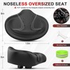BLUEWIND New Noseless Oversized Bike Seat, Wide Bicycle Saddle Novel