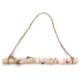 Byher 15-Inch White Birch Logs for Decoration - Decorative Farmhouse Home Wall Hanging Decor (15 Inch)