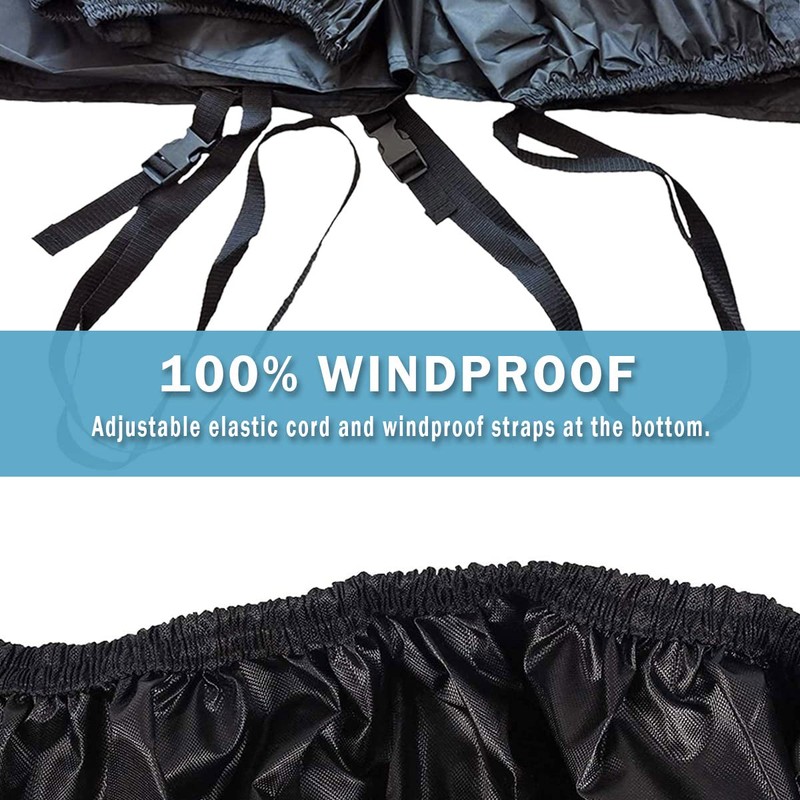 UTV Cover Waterproof Heavy Duty 4-6 Seater Cover Black Oxford