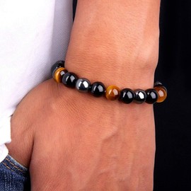 Deelfel Power Stone Bracelet, Women's, Men's, Romance, Evil Protection, Prayer Beads, Tiger Eye Bracelet, 7.5 inches (19 cm), Mala Bracelet, Money Luck, Money/Money/Money/Money/Money/Money/Money/Money/Money/Money/Money/Money/Money/Money/Money/Money/Money