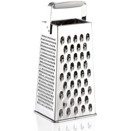 Leifheit Comfortline Four Sided Box Grater Steel Plastic White