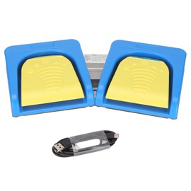 USB Foot Pedal Wireless Dual Mode 2 Position 2 Mechanical Switch Programmable Computer Keyboard for Transcription