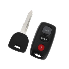 Motoforti 315MHz KPU41794 Keyless Entry Remote Ignition Transponder Key Fob for Mazda 3 2007-2009 63 80 Chip 3 Buttons Long-Lasting