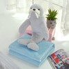 Stuffed Animal Toy and Blanket Set, Sea Lion Plush Toy