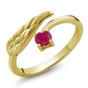 Gem Stone King 18K Yellow Gold Plated Silver Gemstone Birthstone