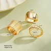 Chunky Gold Rings for Women Non Tarnish Trendy 14K Gold