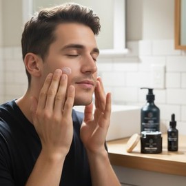 Kit Cuidado Personal Hombre 3 en 1 POCKET CARE – Shampoo Anticaída y Crecimiento Capilar con Romero, Sábila y Menta + Crema Facial Antiarrugas con Colágeno + Sérum Ácido Hialurónico 10% – Hidratación Facial y Cabello Fuerte