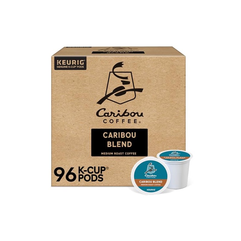 Caribou Coffee Caribou Blend Keurig Single-Serve K-Cup Pod, Medium Roast