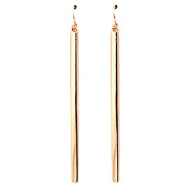 Column Earrings - Rose Gold