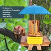 MIXXIDEA Wooden Squirrel Feeder Table with Water Bowl, Squirrel Picnic