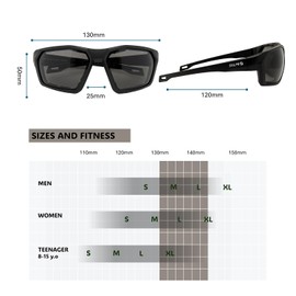 SOL PRO Anti-Fog Safety Sunglasses, Wrap Around Design, Foam Padding, Dustproof Windproof, Motorcycle Riding, Hunting, Hiking, Driving, For Men Women