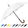 SoulRain 48" White Stick Umbrella – Large Windproof Wedding Umbrella