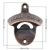 Jumiok Rustic Magnetic Bottle Opener Wall Mounted Man Cave Beer