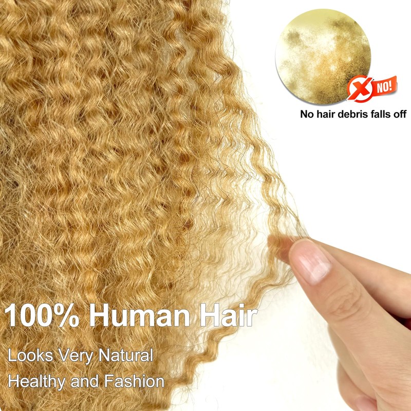 16 Inch Afro Kinkys Bulk Human Hair Braiding for Twist