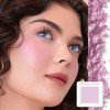 Nude Blushers for Cheeks, Purple Peach Powder Blush Korean Makeup