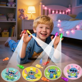 24 Pcs Cartoons Party Favors Finger Lights For Kids, Summer Animated Movies Glow in the Dark Toys Light Up Party Supplies Fun Gifts Bulk for 3 4 5 8 Boys Girls Goodie Bags Stuffers Classroom Prizes