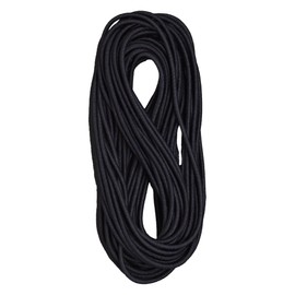 Kintenma Wooly Round Rubber 0.1 inch (3 mm) Hair Rubber 32.8 ft (10 m) Craft Material Scrunchie Made in Japan (Black)