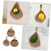 Levemolo 3pcs Wall Hanging Teardrop Baskets Rustic Vegetable and Fruit