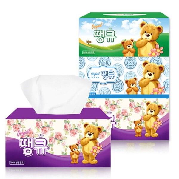 Thank You Beauty Tissue 180 Sheets 24-Square Paper / 땡큐