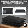 Black Small Poly Bubble Mailers 6x10 inch #0 | Self
