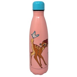 CARTOON Angel & Stitch Blue Stainless Steel Thermos Flask with Screw Cap, 500 ml Stainless Steel Drinking Bottle for Children and Teenagers