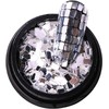 1 Box silberfarbene Nagel-Pailletten, quadratisch, Glitzer, Nagelkunst-Zubehör für Nägel, Dekoration,