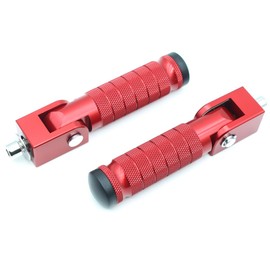 8mm Motorcycle Folding Rearsets Footrest Footpegs Foot Pegs Pedal Universal For Ebike Super 73 S2 /RX/ZX Rear Pegs Electric Bike Foldable Peg