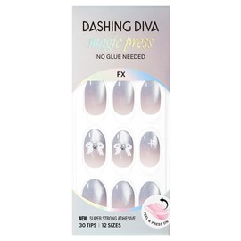 Dashing Diva Magic Press Nail Regular Oval, 1 set, Florin / 데싱디바 매직프레스 네일 레귤러 오발, 1세트, 플로린