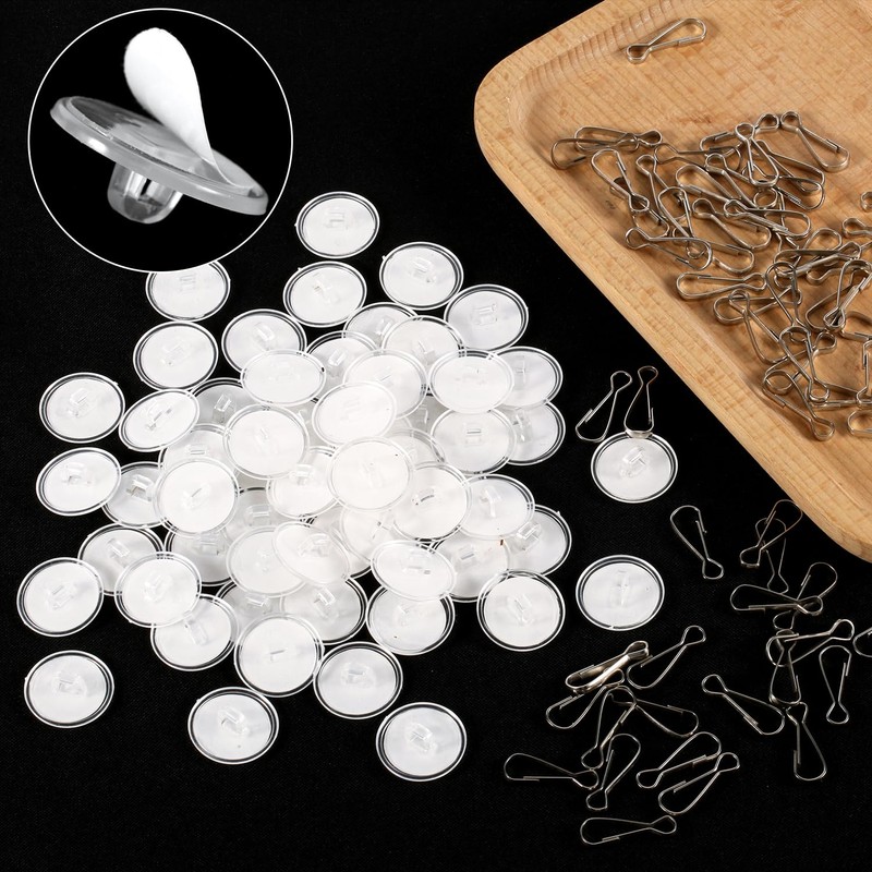 NQEUEPN 100pcs Adhesive Ceiling Hooks, Round Suction Cup Sticky Ceiling