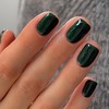 KQueenest Fir Green Press On Nails Short Square - False