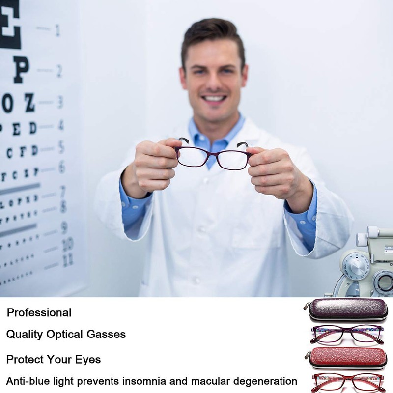 Ladies Blue Light Blocking Reading Glasses - 2 Pack Computer