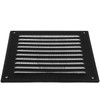 HVAC OV 6" x 6" Inch (Grille Dimensions) Black Stainless