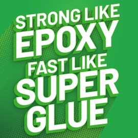 Krazy Fix Fast Weld, 2 Part Clear Epoxy Glue, Permanent Bond Sets in 30 Seconds, Strong Like Epoxy Fast Like Super Glue, Low Odor Clear Adhesive Liquid, 0.35 oz Syringe