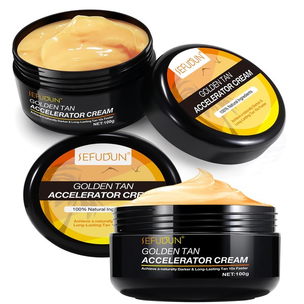 Tanning Accelerator Cream, Self-Tanner, Tanning Cream for Face and Body,