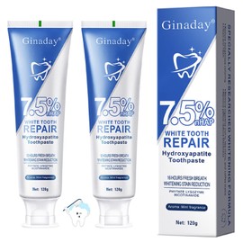 2Pcs Hydroxyapatite Toothpaste, Hydroxyapatite Toothpastes for Enamel Protection and Tooth Strengthening, Gentle Mint, Fresh Breath, Deep Cleaning Care.