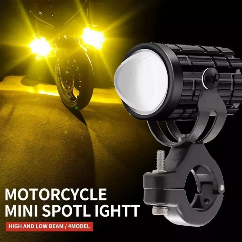 4pcs Faros Auxiliares Luces Led Para Motos Auto Doble Color