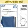 SPECILITE 30 Pack Open Ended Metal Gold Pants Hangers for