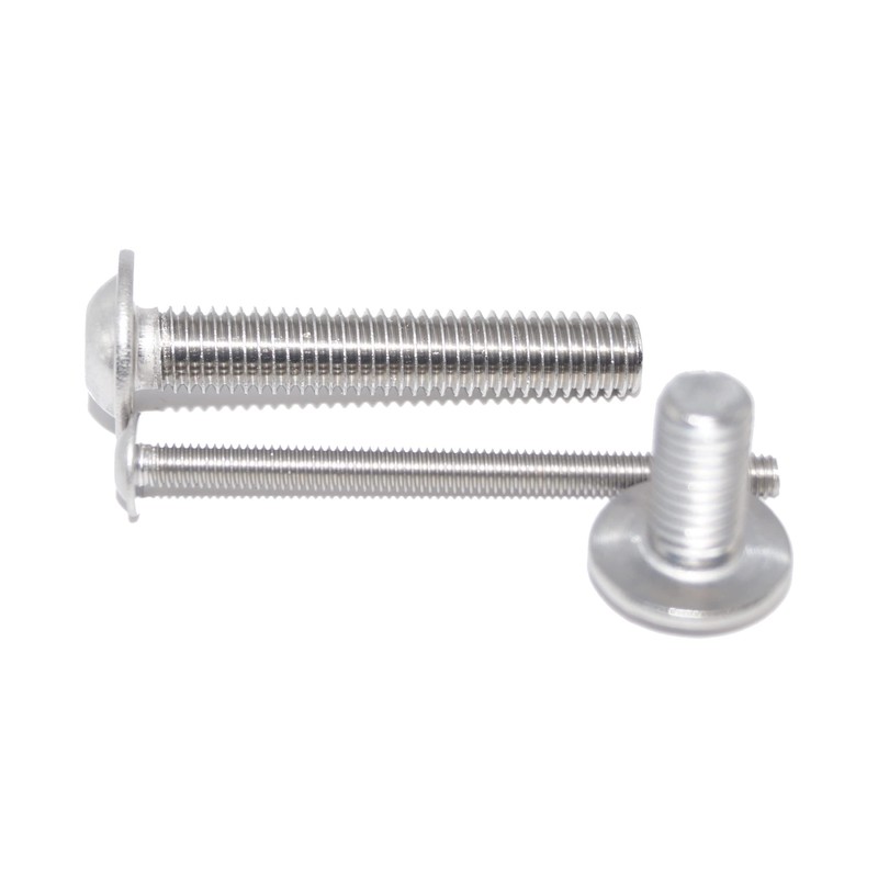Round-Head Screws with Hexagonal Socket with Flange M8X60 6 Pieces