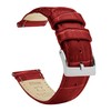 BARTON WATCH BANDS, 12mm Crimson Red - Alligator Grain -