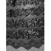 wowfabric4less123 Black sequins Embroidered Lace fabric 50” Width 1 Yard